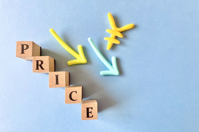 価格下落のイメージ