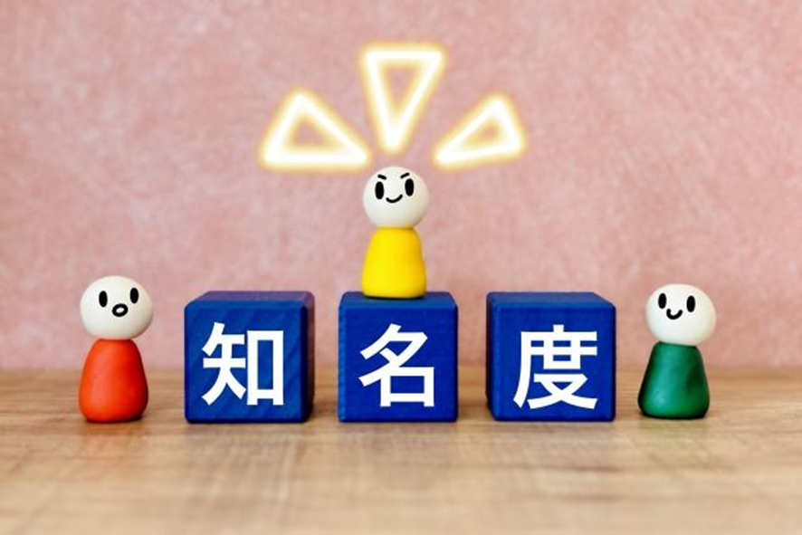 人形と知名度ロゴ