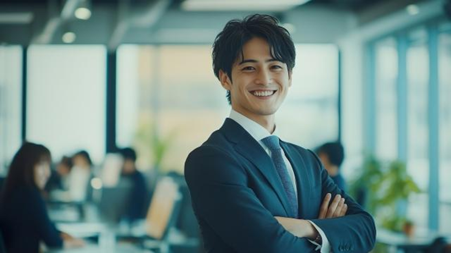 自信に満ち溢れた男性