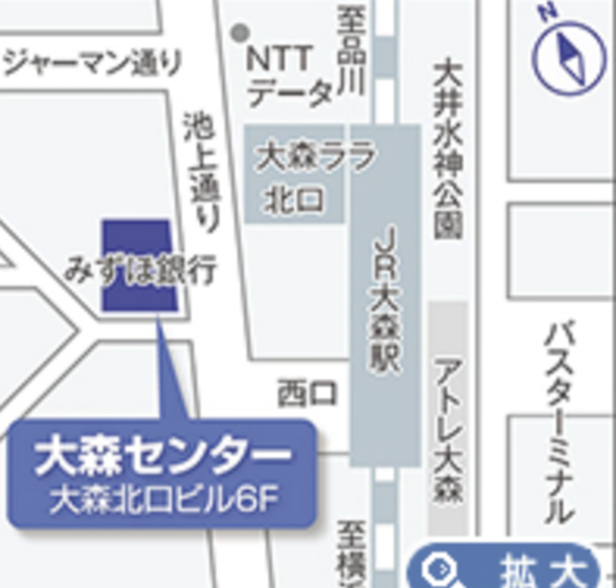 みずほ不動産販売 大森センター地図