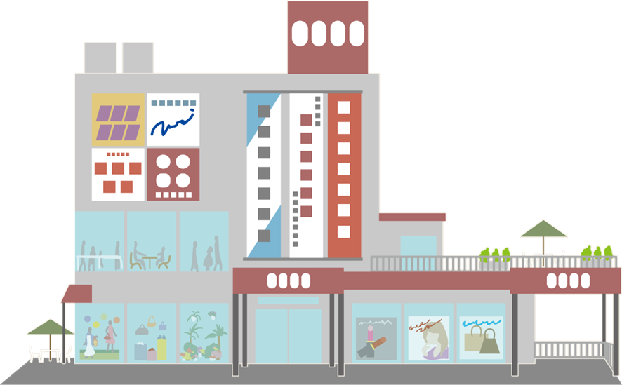 商業施設イラスト