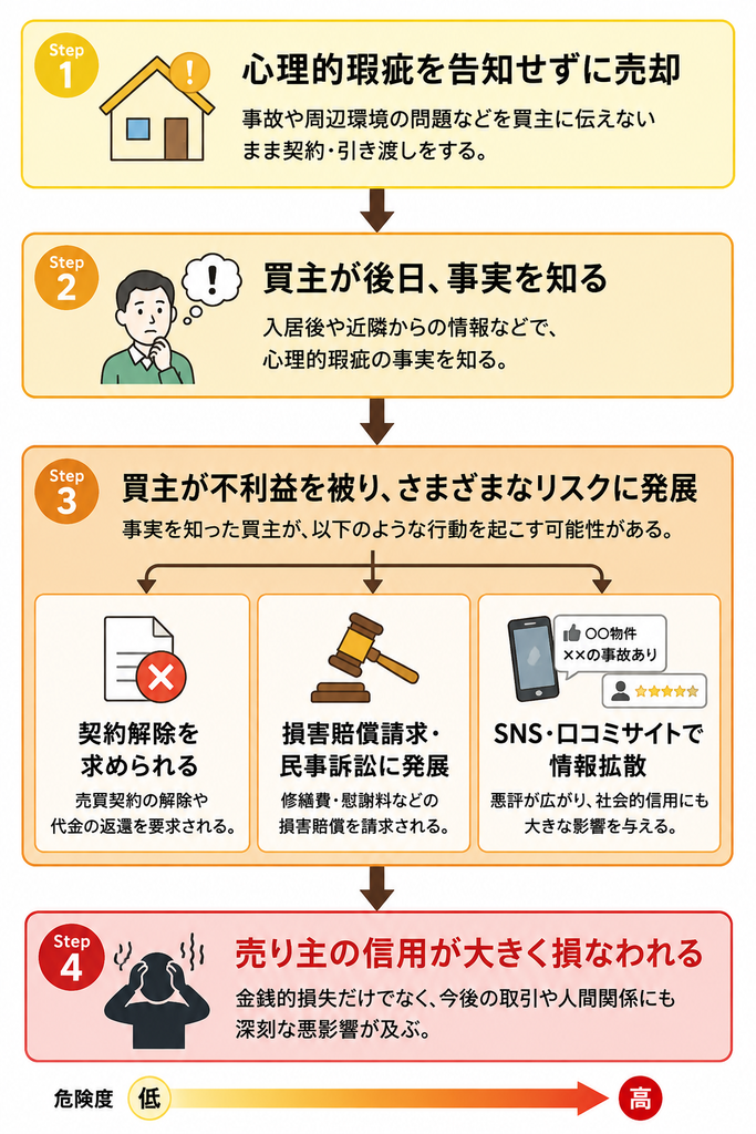 心理的瑕疵を告知しなかった場合のリスク