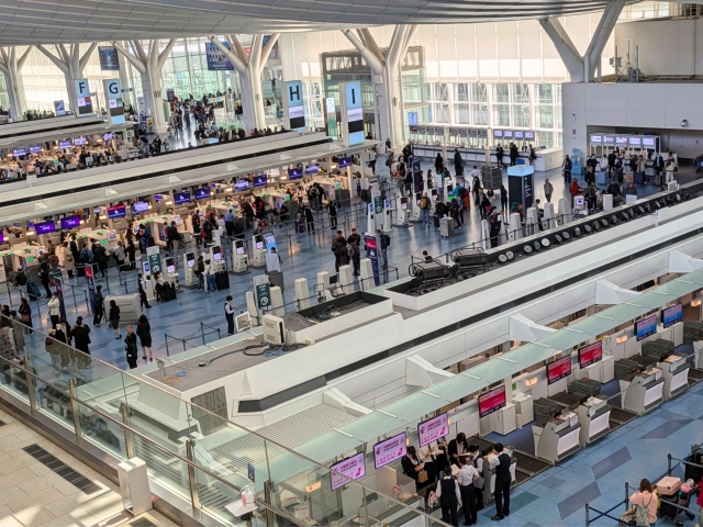 羽田空港の中の様子