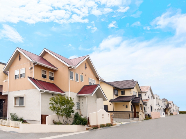戸建てが並ぶ住宅地